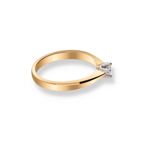 Pierścionek Złoty Z Brylantem 0,15ct RS0348