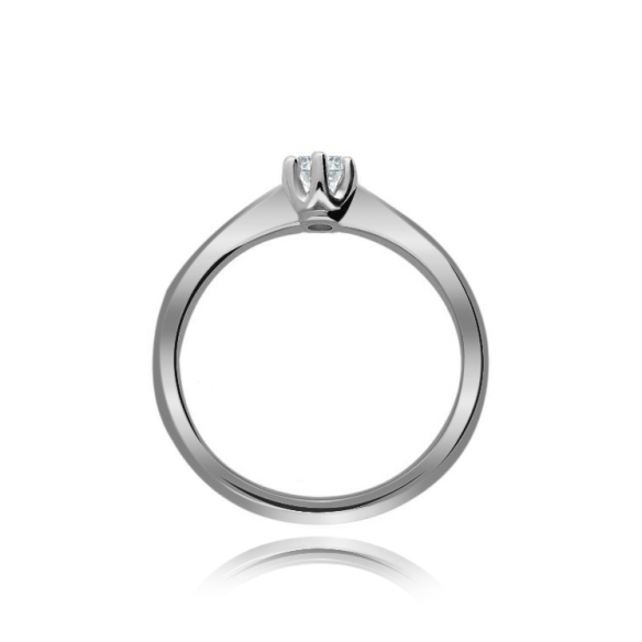 Pierścionek Złoty Z Brylantem 0,15ct RS0348