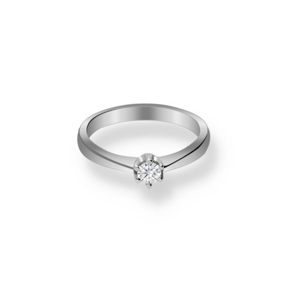 Pierścionek Złoty Z Brylantem 0,15ct RS0348