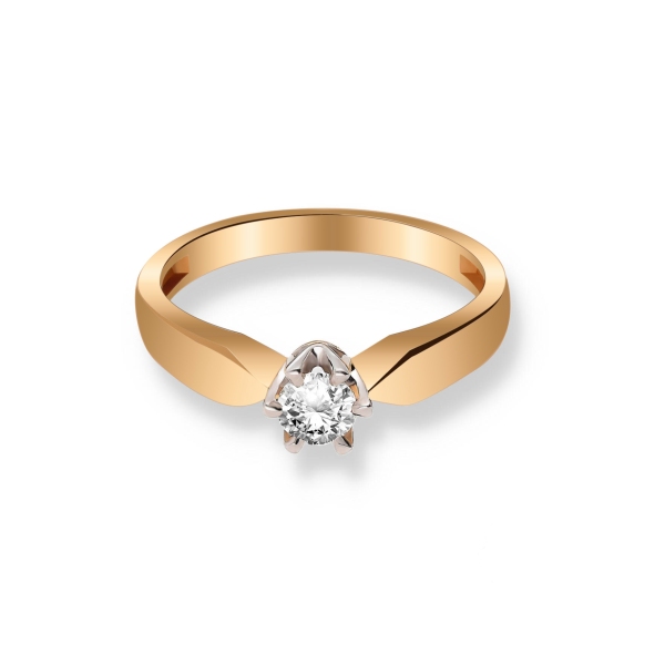 Pierścionek Złoty Z Brylantem 0,30ct RS0041