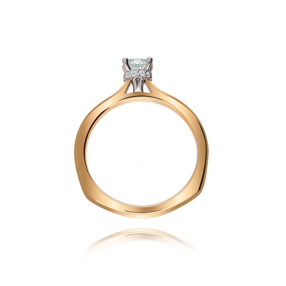 Pierścionek Złoty Z Brylantami 0,34ct RSTB59