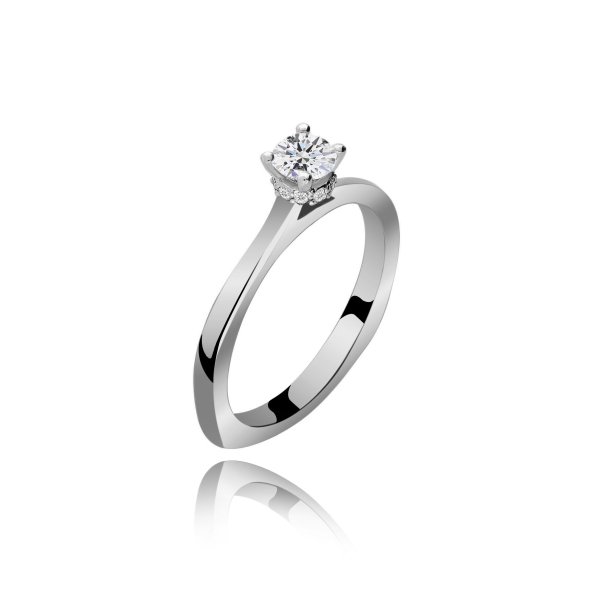 Pierścionek Złoty Z Brylantami 0,34ct RSTB59