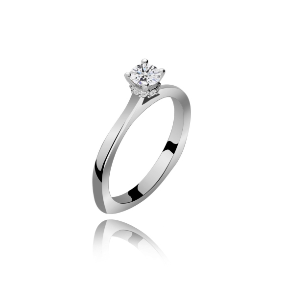 Pierścionek Złoty Z Brylantami 0,34ct RSTB59