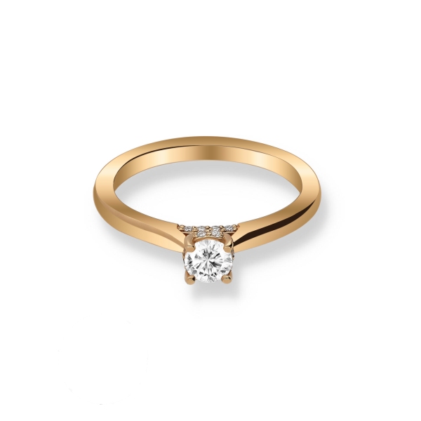 Pierścionek Złoty Z Brylantami 0,38ct RS0000