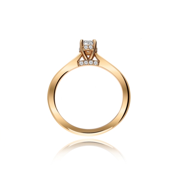 Pierścionek Złoty Z Brylantami 0,38ct RS0000