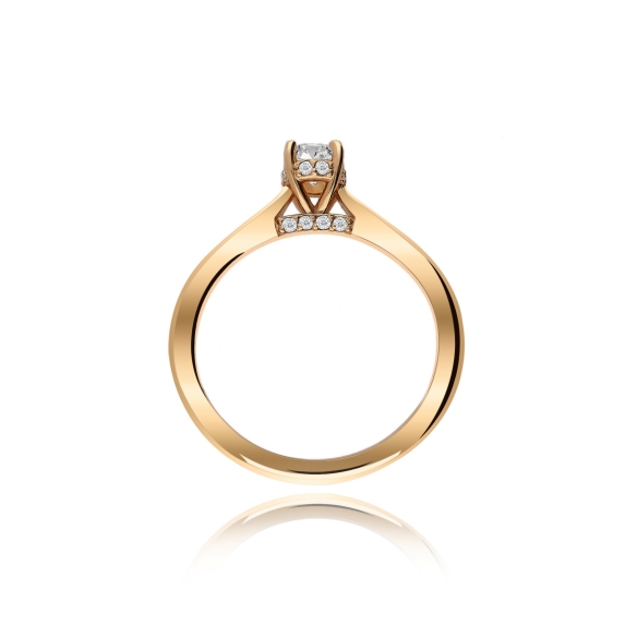 Pierścionek Złoty Z Brylantami 0,38ct RS0000