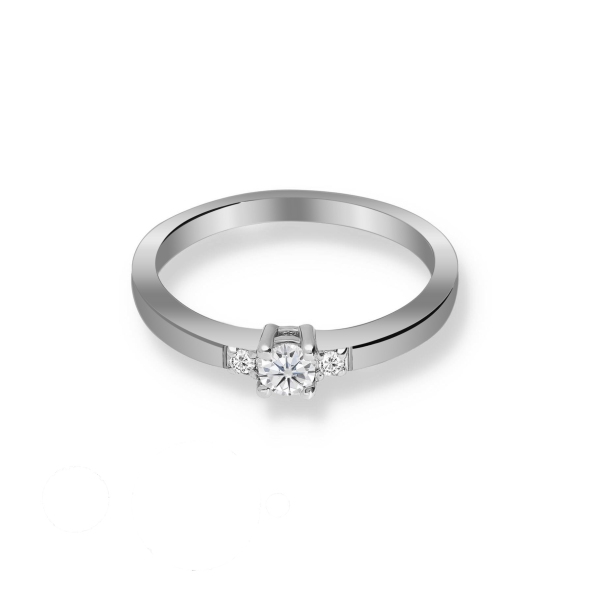 Pierścionek Złoty Z Brylantami 0,18ct RS0396