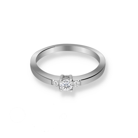 Pierścionek Złoty Z Brylantami 0,18ct RS0396