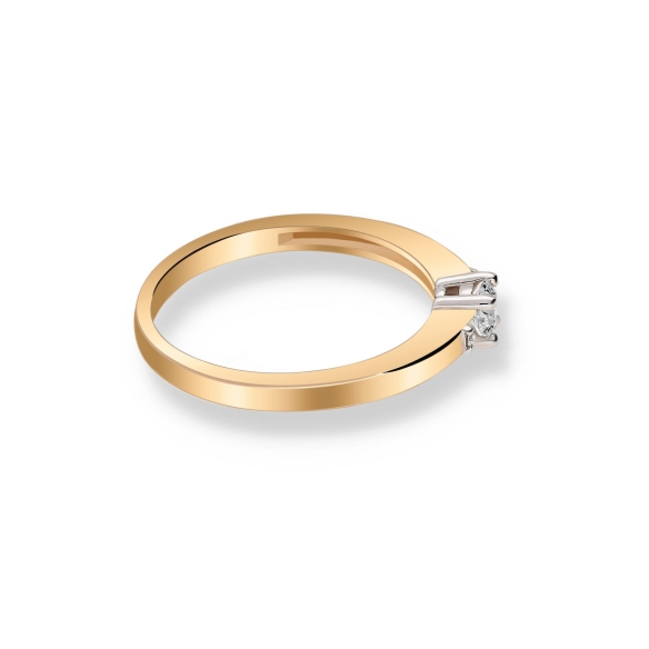 Pierścionek Złoty Z Brylantami 0,18ct RS0396