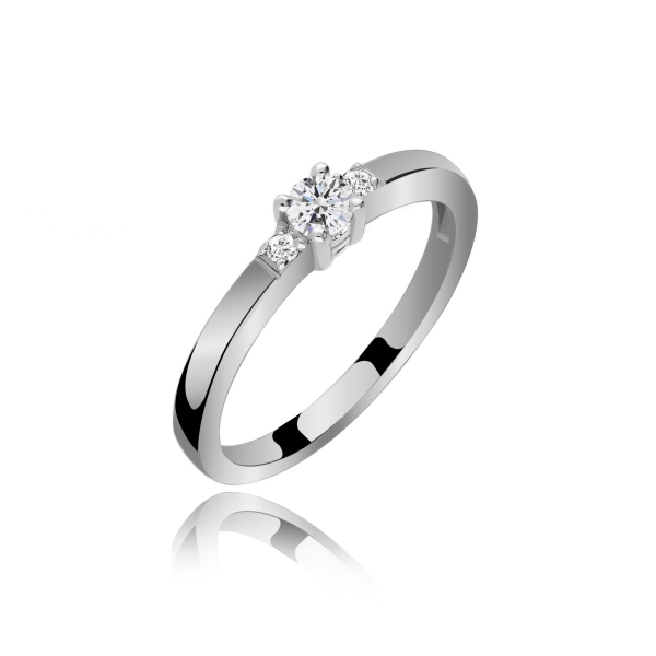Pierścionek Złoty Z Brylantami 0,18ct RS0396