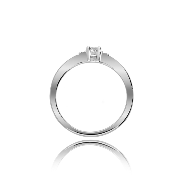 Pierścionek Złoty Z Brylantami 0,18ct RS0396