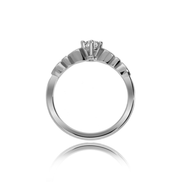 Pierścionek Złoty Z Brylantami 0,34ct RSTB062