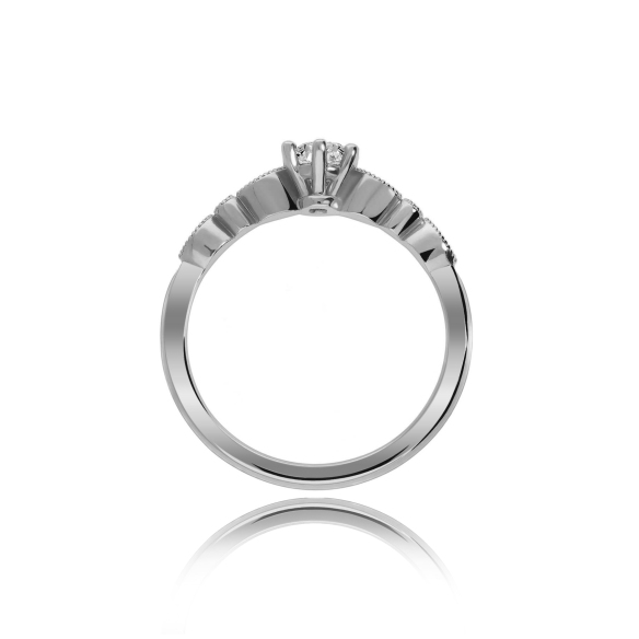 Pierścionek Złoty Z Brylantami 0,34ct RSTB062