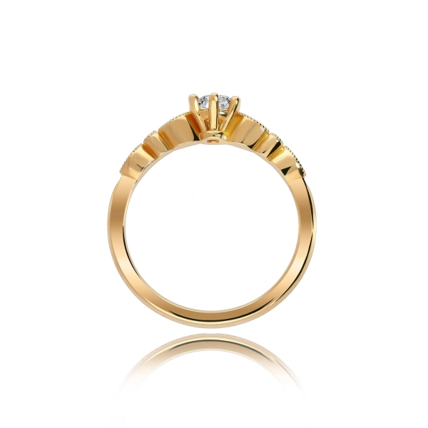 Pierścionek Złoty Z Brylantami 0,34ct RSTB062
