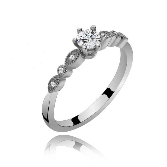 Pierścionek Złoty Z Brylantami 0,34ct RSTB062