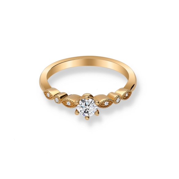 Pierścionek Złoty Z Brylantami 0,34ct RSTB062