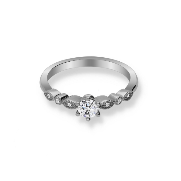 Pierścionek Złoty Z Brylantami 0,34ct RSTB062