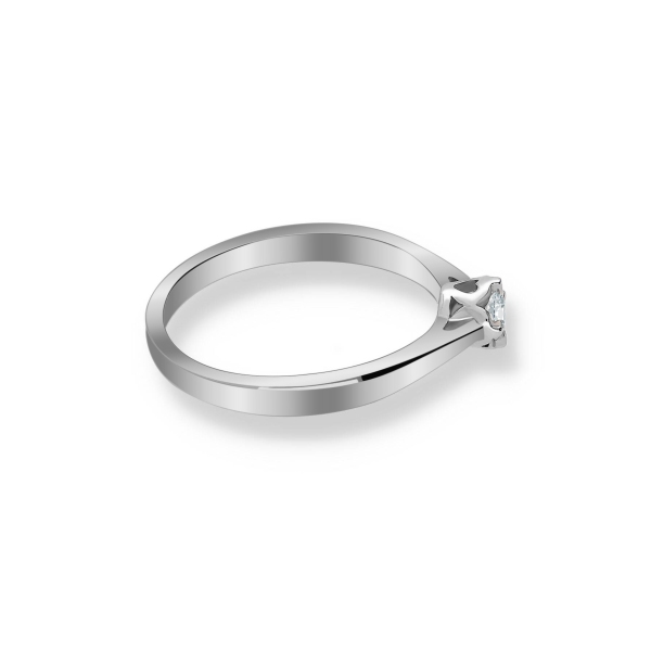 Pierścionek Złoty Z Brylantem 0,10ct RS0269