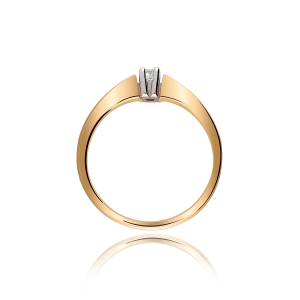 Pierścionek Złoty Z Brylantami 0,15ct RS0026