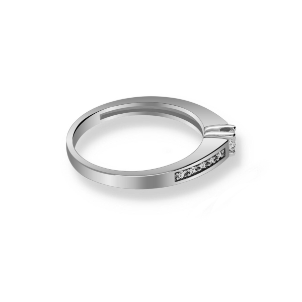 Pierścionek Złoty Z Brylantami 0,15ct RS0026