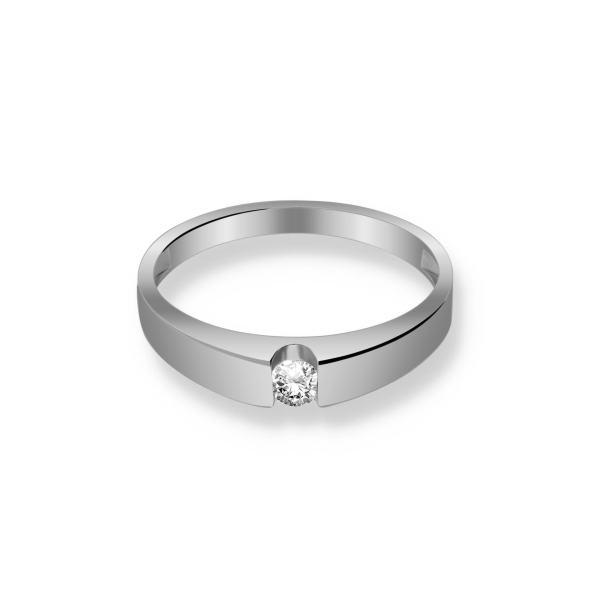 Pierścionek Złoty Z Brylantem 0,10ct RS0146