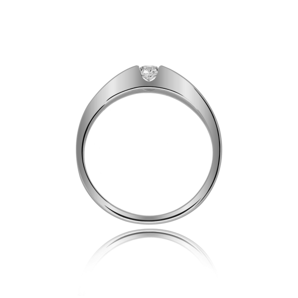 Pierścionek Złoty Z Brylantem 0,10ct RS0146