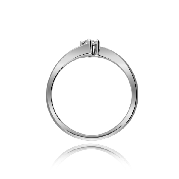 Pierścionek Złoty Z Brylantem 0,10ct RS0252