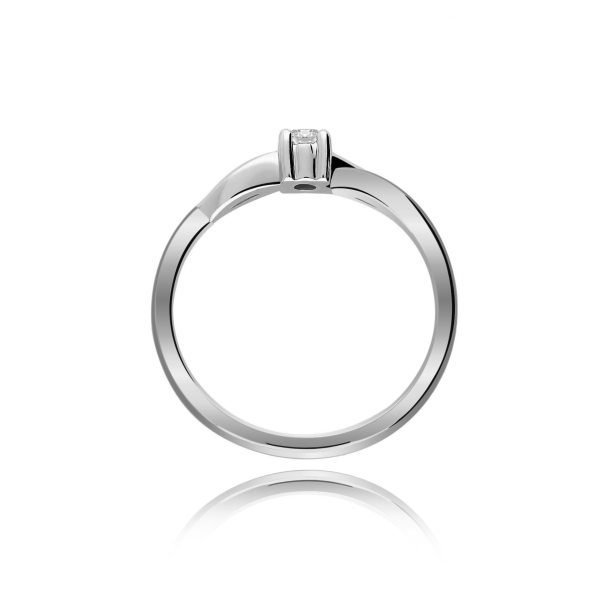 Pierścionek Złoty Z Brylantem 0,10ct RS0254