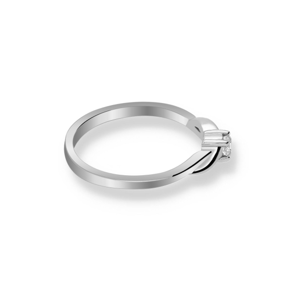 Pierścionek Złoty Z Brylantem 0,10ct RS0254