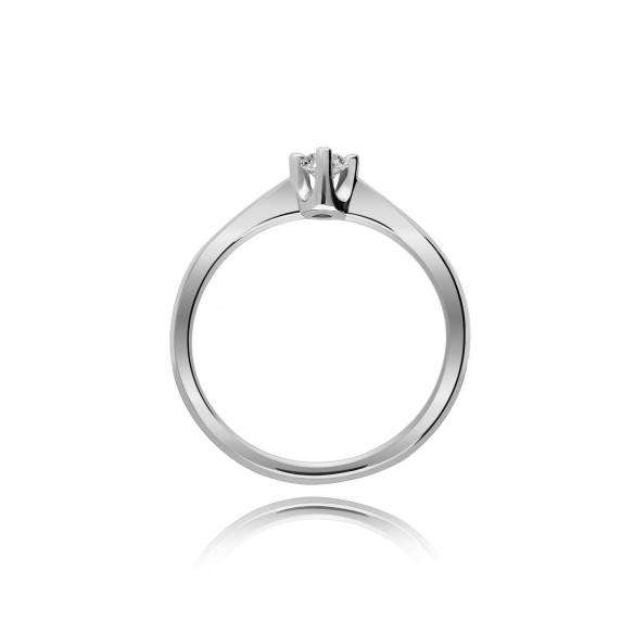 Pierścionek Złoty Z Brylantem 0,10ct RS0365