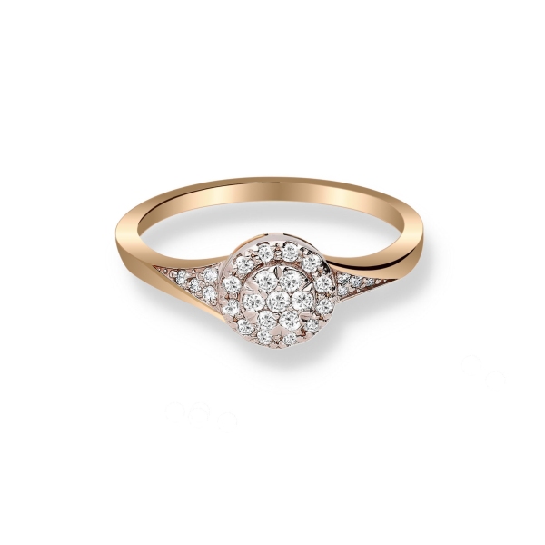 Pierścionek Złoty Z Brylantami 0,26ct RS0339