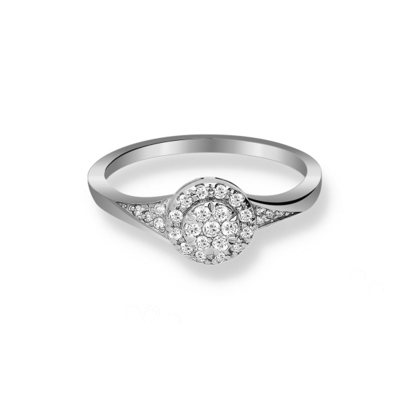 Pierścionek Złoty Z Brylantami 0,26ct RS0339