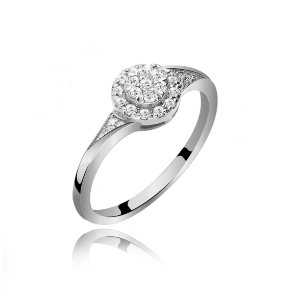 Pierścionek Złoty Z Brylantami 0,26ct RS0339