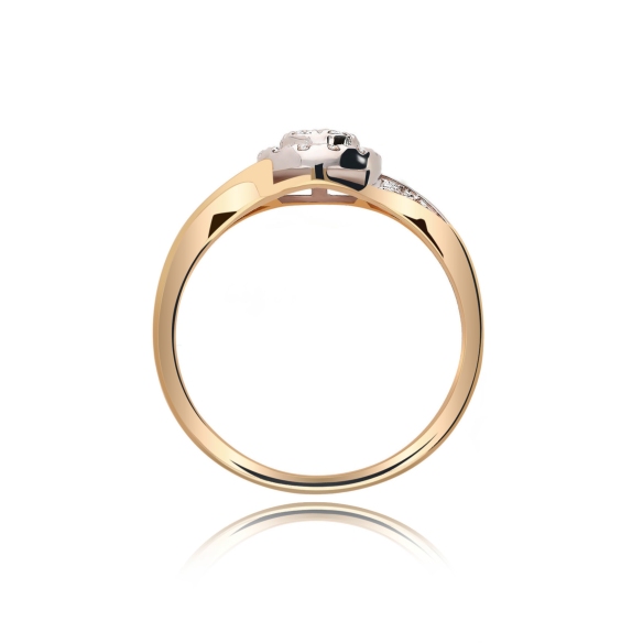 Pierścionek Złoty Z Brylantami 0,26ct RS0339
