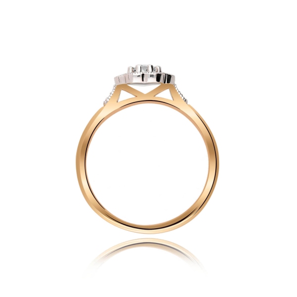 Pierścionek Złoty Z Brylantami 0,26ct RS0370