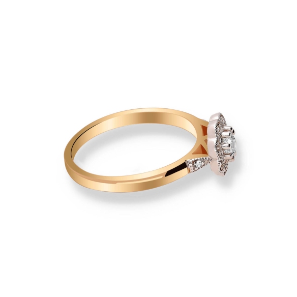 Pierścionek Złoty Z Brylantami 0,26ct RS0370