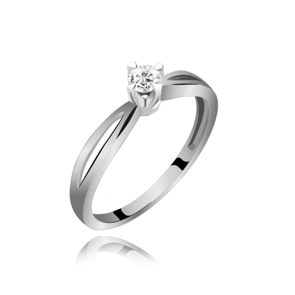 Pierścionek Złoty Z Brylantem 0,15ct RS0038