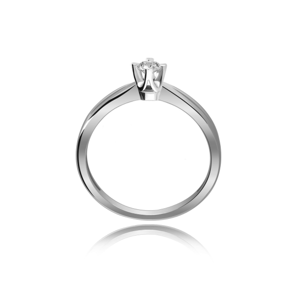 Pierścionek Złoty Z Brylantem 0,15ct RS0038
