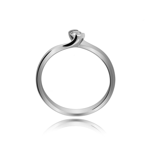 Pierścionek Złoty Z Brylantem 0,15ct RS0367