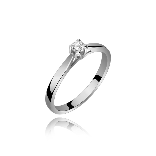 Pierścionek Złoty Z Brylantem 0,15ct RS0427