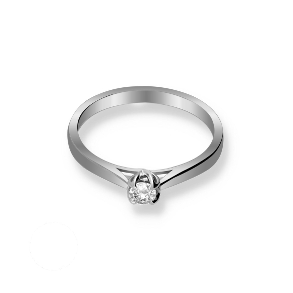 Pierścionek Złoty Z Brylantem 0,15ct RS0427