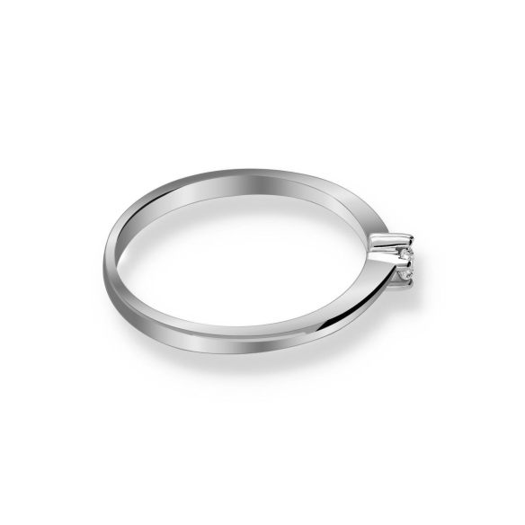 Pierścionek Złoty Z Brylantem 0,10ct RS0386