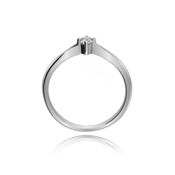 Pierścionek Złoty Z Brylantem 0,10ct RS0249