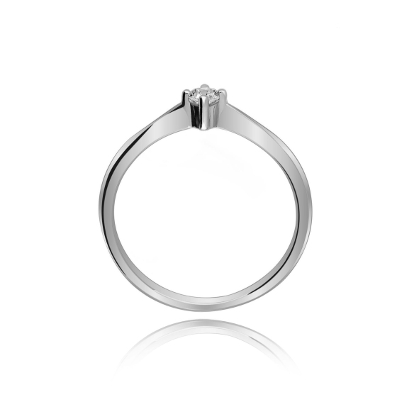 Pierścionek Złoty Z Brylantem 0,10ct RS0249