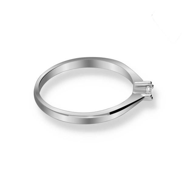 Pierścionek Złoty Z Brylantem 0,10ct RS0249