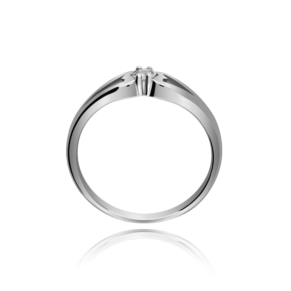 Pierścionek Złoty Z Brylantem 0,10ct RS0123