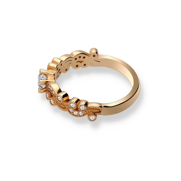 Pierścionek Złoty Z Brylantami 0,48ct RS0996