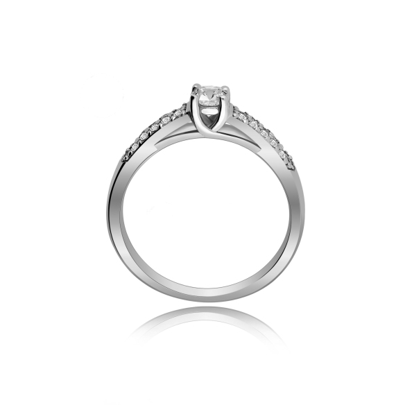 Pierścionek Złoty Z Brylantami 0,42ct RS0127