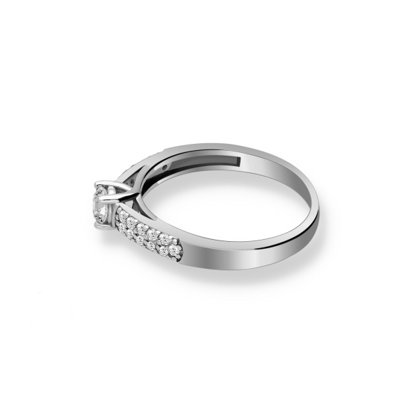 Pierścionek Złoty Z Brylantami 0,42ct RS0127