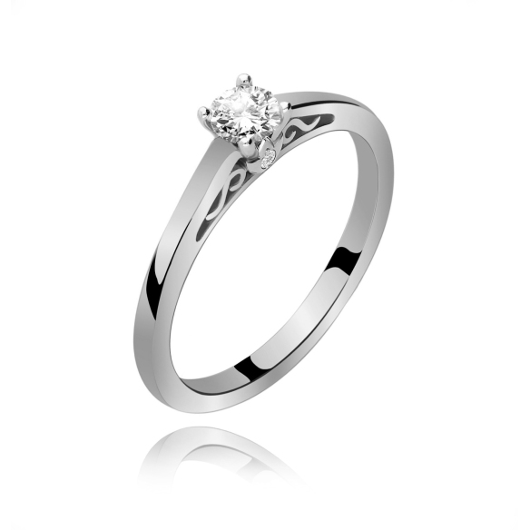 Pierścionek Złoty Z Brylantami 0,29ct RSTB52